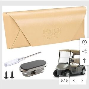 Golf Cart Glasses Sunglasses Case PU Leather Sunglasses Organizer Box - 10L0L